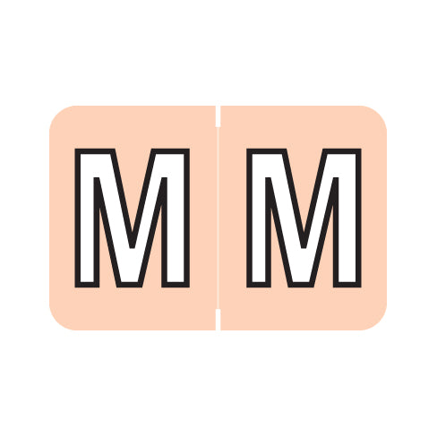 Amerifile Colorbrite "M" Labels 1" X 1-1/2" Laminated- Roll of 500