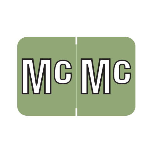 Amerifile Colorbrite "MC" Labels 1" X 1-1/2" Laminated- Roll of 500