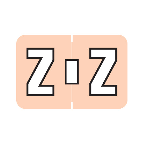Amerifile Colorbrite "Z" Labels 1" X 1-1/2" Laminated- Roll of 500