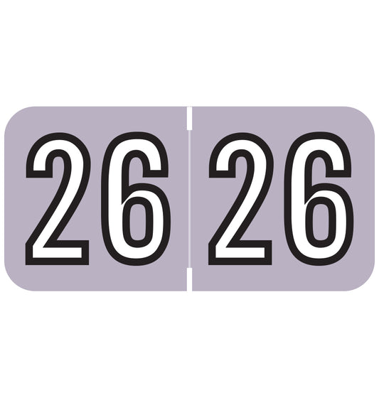 Barkley Year 26 Labels, 3/4" X 1-1/2" Laminated- Roll of 500
