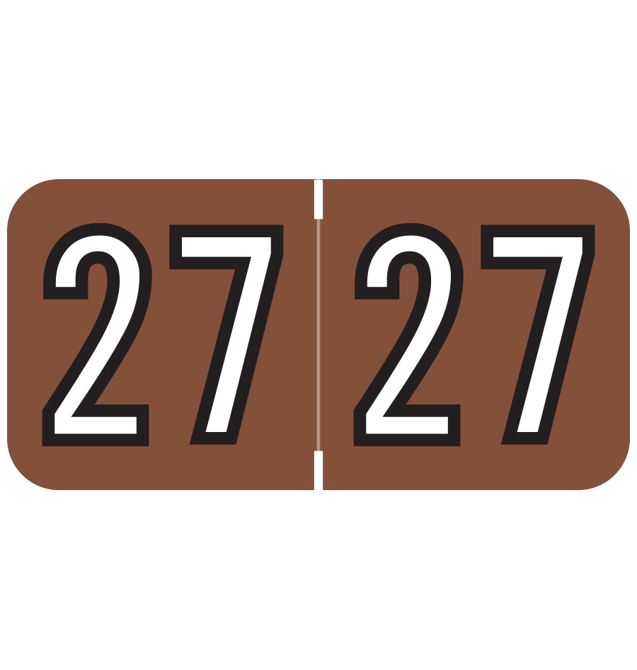 Barkley Year 27 Labels, 3/4" X 1-1/2" Laminated- Roll of 500