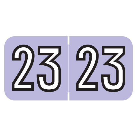 Barkley Year 23 Labels, 3/4" X 1-1/2" Laminated- Roll of 500