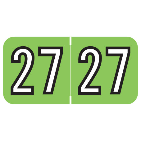 Barkley Year 27 Labels, 3/4" X 1-1/2" Laminated- Roll of 500