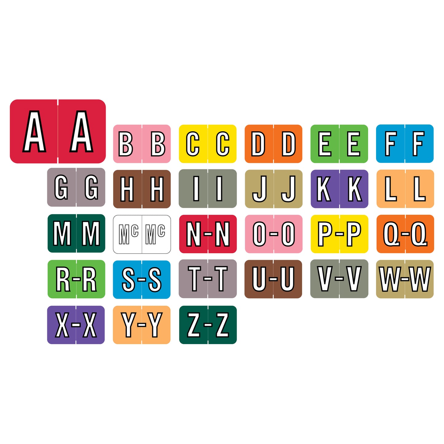 Barkley ABKM A-Z + Mc Complete Set, Includes Organizing Tray