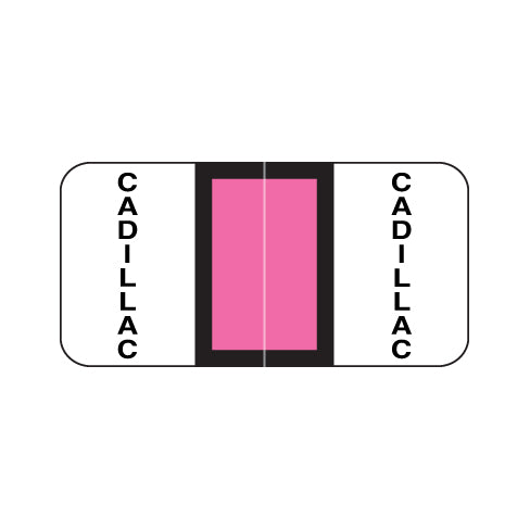 Reynolds & Reynolds Automotive Cadillac Labels 3/4" X 1-1/2" Laminated- Ring Binder Pack of 270