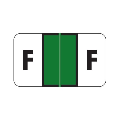 Control-O-Fax 2300 "F" Labels 15/16" X 1-5/8" Laminated- Pack of 225