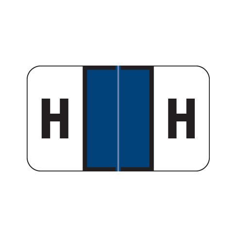 Control-O-Fax 2300 "H" Labels 15/16" X 1-5/8" Laminated- Pack of 225