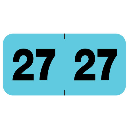 Control-O-Fax Year 27 Labels, 3/4" X 1-1/2" - Roll of 500