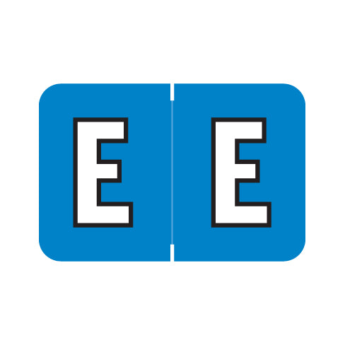 Medical Arts Press - Colwell Alpha "E" Labels 1" X 1-1/2" Laminated- Pack of 126