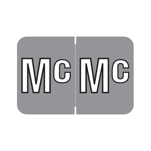 Colwell Jewel Tone "MC" Labels 1" X 1-1/2" Laminated- Roll of 500