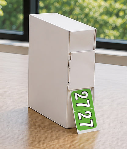 Colwell Year 27 Labels, 3/4" X 1-1/2" Laminated- Roll of 500