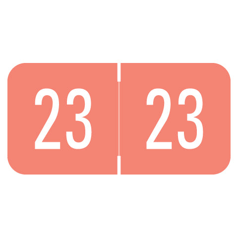 Digi Color Year "23" Labels, 3/4" X 1-1/2" - Roll of 500