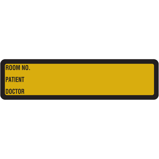 Gold Printed Ring Binder Labels 1-3/8" x 5-3/8"- Roll of 200