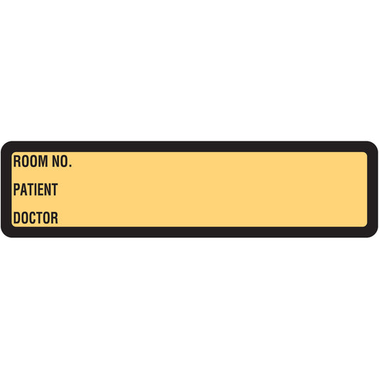 Tan Printed Ring Binder Labels 1-3/8" x 5-3/8"- Roll of 200