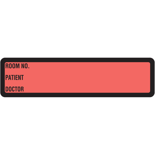 Salmon Printed Ring Binder Labels 1-3/8" x 5-3/8"- Roll of 200