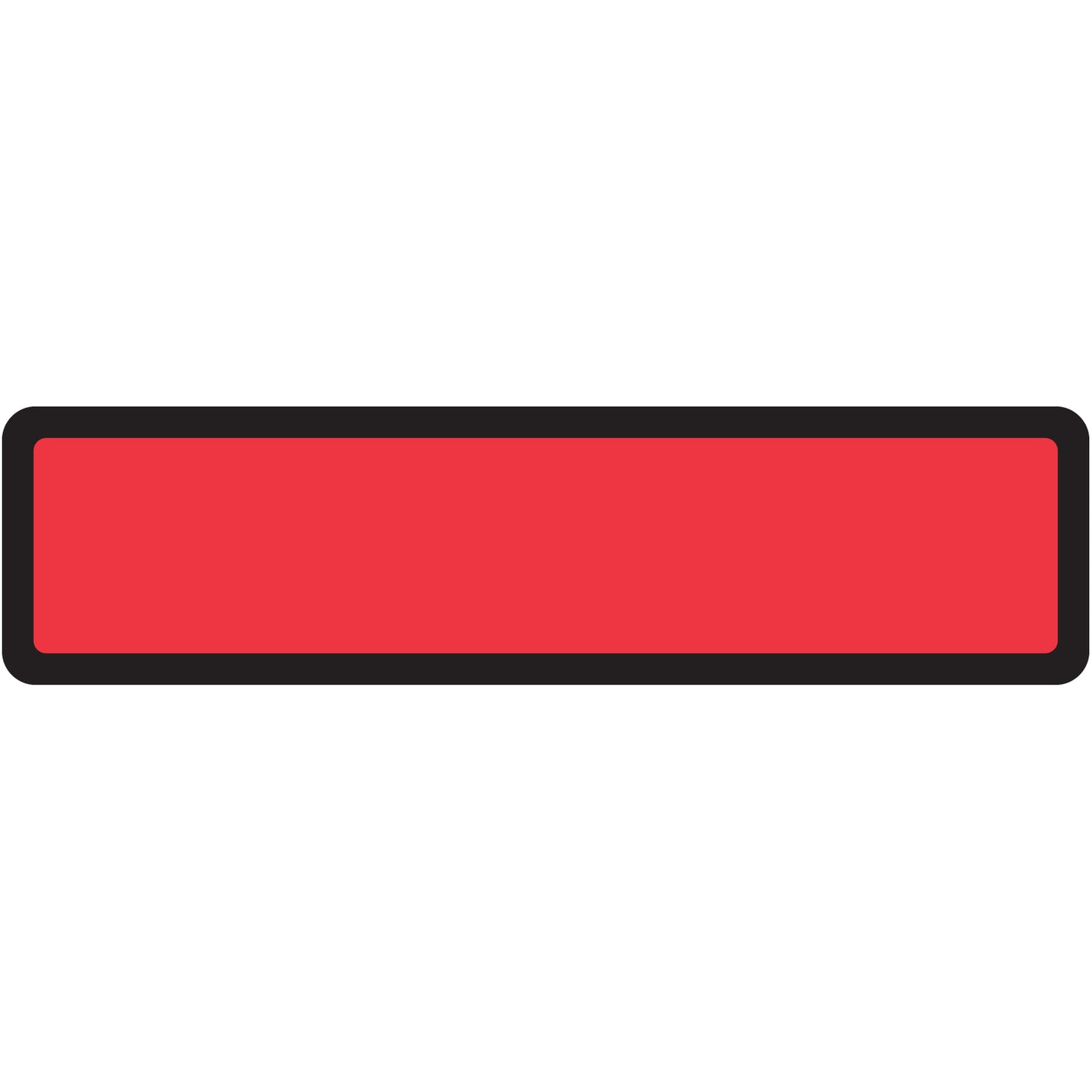 Red Blank Ring Binder Labels 1-3/8" x 5-3/8"- Roll of 200