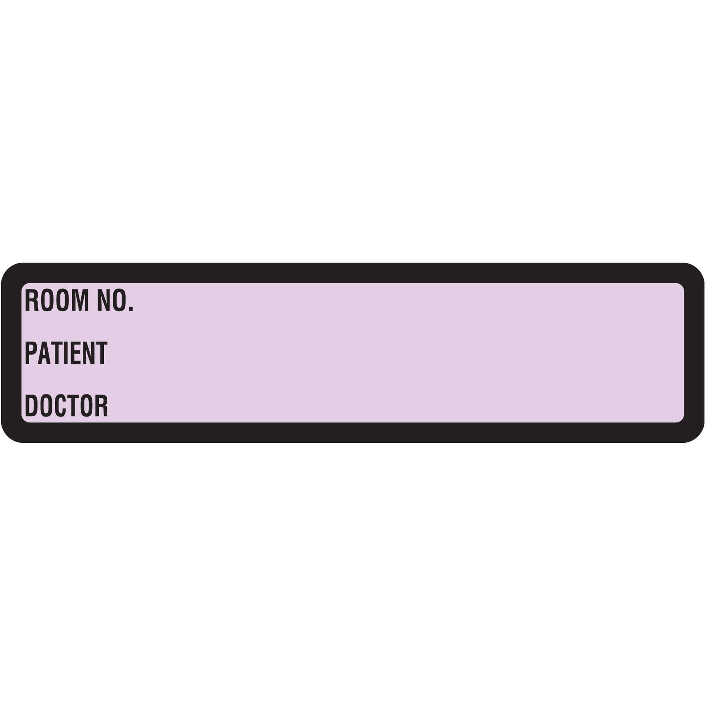 Lavender Printed Ring Binder Labels 1-3/8" x 5-3/8"- Roll of 200