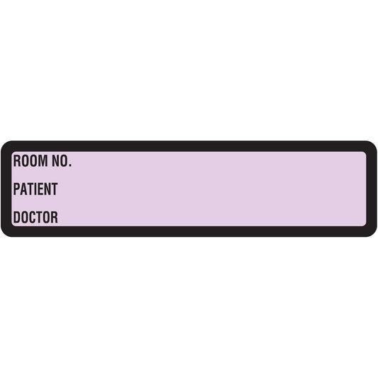 Lavender Printed Ring Binder Labels 1-3/8" x 5-3/8"- Roll of 200