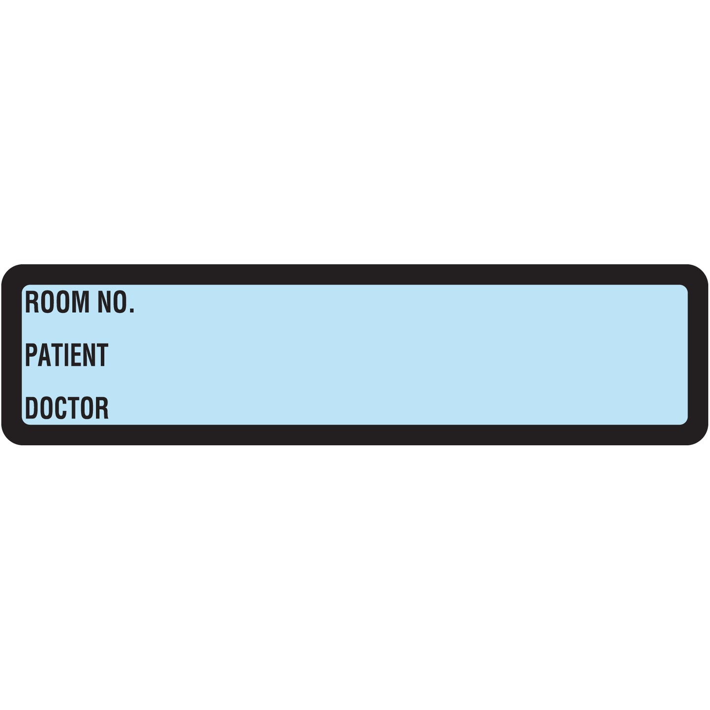 Light Blue Printed Ring Binder Labels 1-3/8" x 5-3/8"- Roll of 200