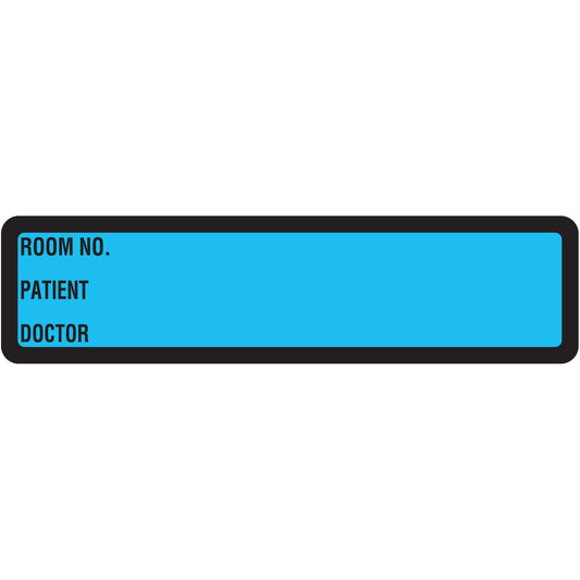Blue Printed Ring Binder Labels 1-3/8" x 5-3/8"- Roll of 200