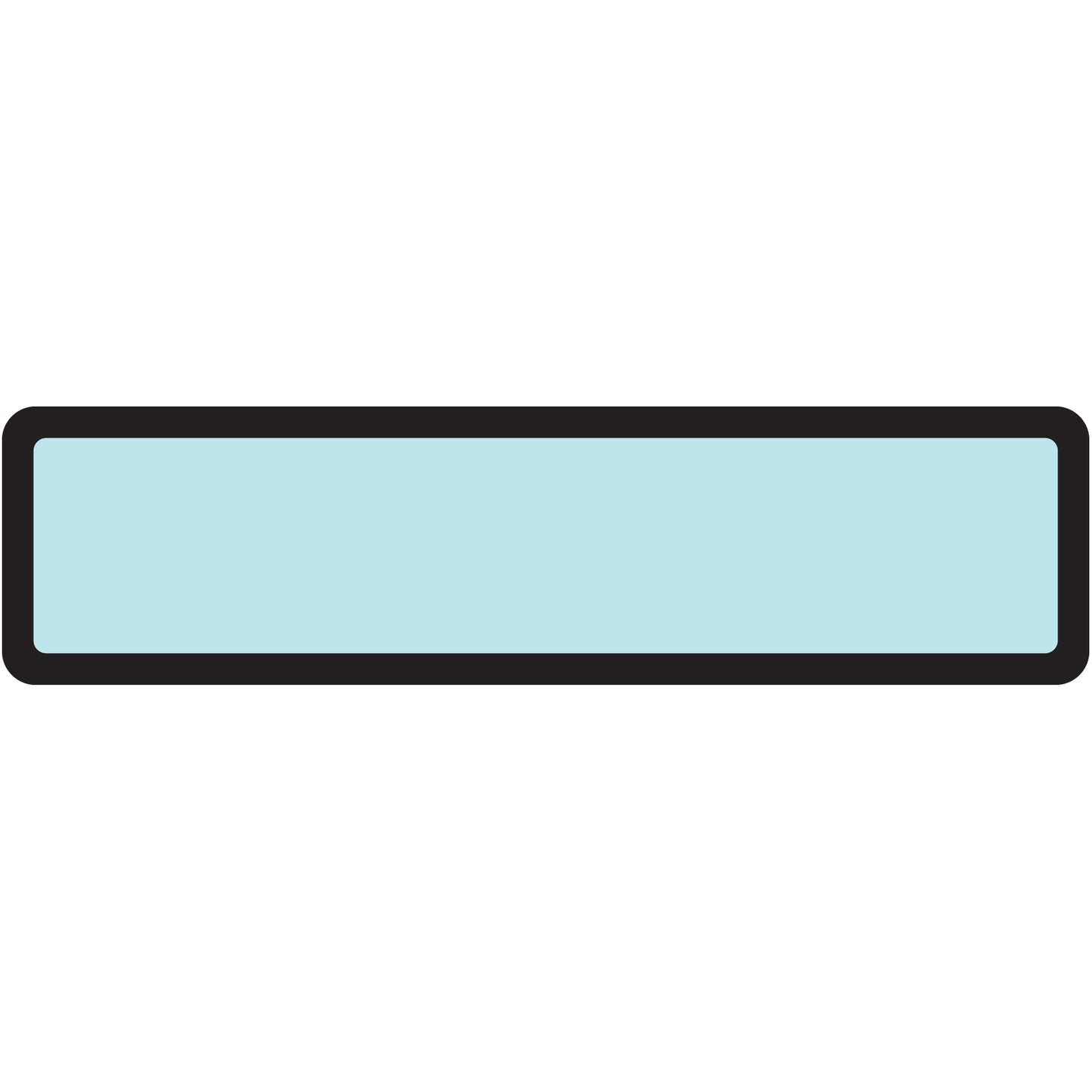 Aqua Blank Ring Binder Labels 1-3/8" x 5-3/8"- Roll of 200
