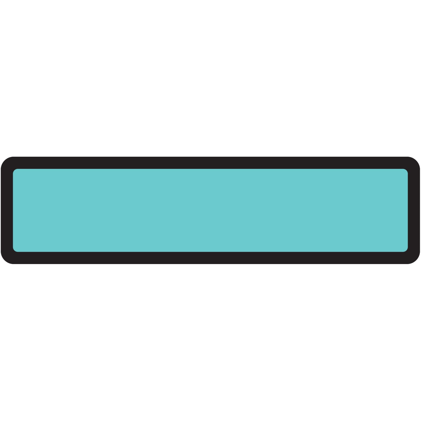 Turquoise Blank Ring Binder Labels 1-3/8" x 5-3/8"- Roll of 200