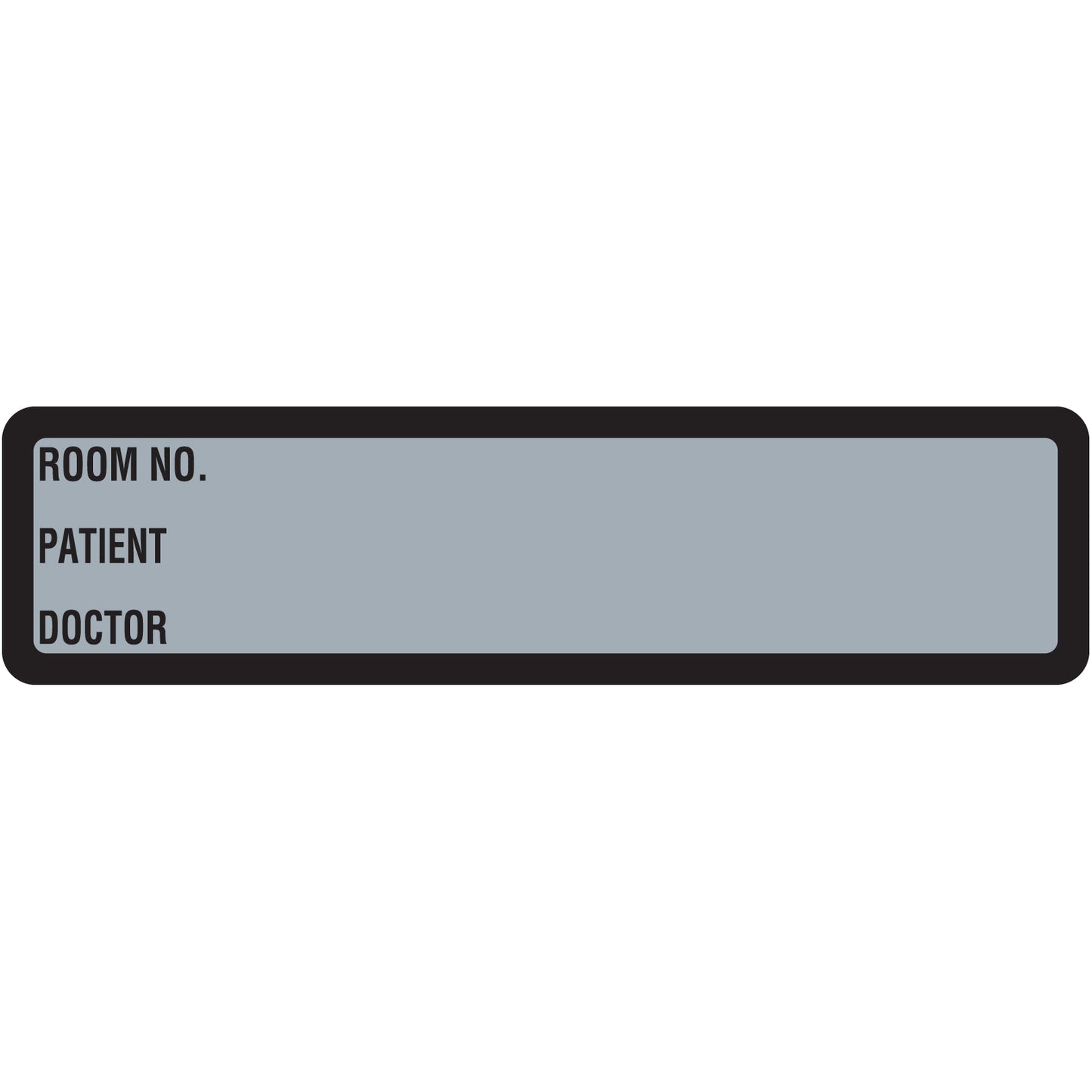 Gray Printed Ring Binder Labels 1-3/8" x 5-3/8"- Roll of 200