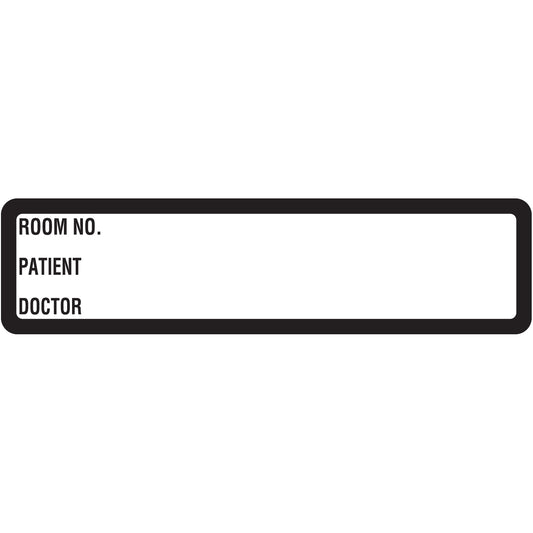 White Printed Ring Binder Labels 1-3/8" x 5-3/8"- Roll of 200