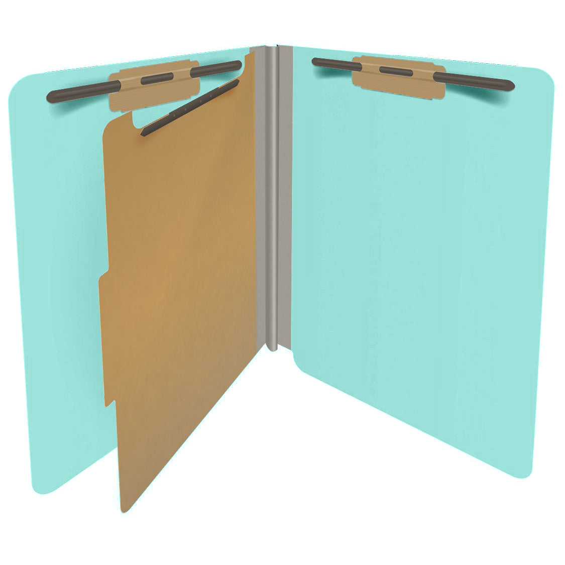 18 Pt. Classification Folders, Full Cut End Tab, Letter Size, 1 Divider (Box of 10)