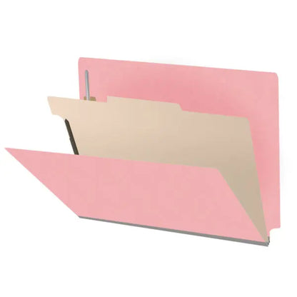 18 Pt. Classification Folders, Full Cut End Tab, Letter Size, 1 Divider (Box of 10)