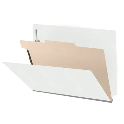 18 Pt. Classification Folders, Full Cut End Tab, Letter Size, 1 Divider (Box of 10)