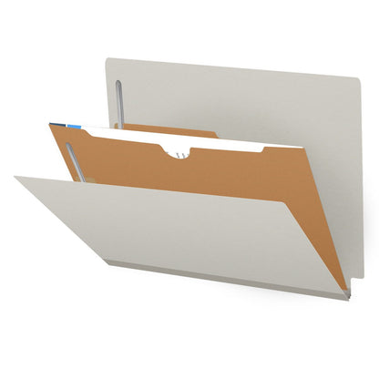 25 Pt. Pressboard Classification Folders, Full Cut End Tab, Letter Size, 1 Pocket Divider (Box of 10)