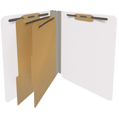 18 Pt. Classification Folders, Full Cut End Tab, Letter Size, 2 Dividers (Box of 10)