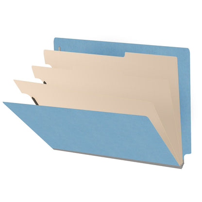 18 Pt. Classification Folders, Full Cut End Tab, Letter Size, 3 Dividers (Box of 10)