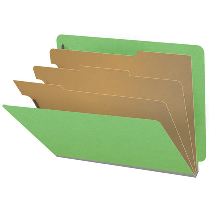 18 Pt. Classification Folders, Full Cut End Tab, Letter Size, 3 Dividers (Box of 10)