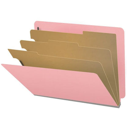 18 Pt. Classification Folders, Full Cut End Tab, Letter Size, 3 Dividers (Box of 10)