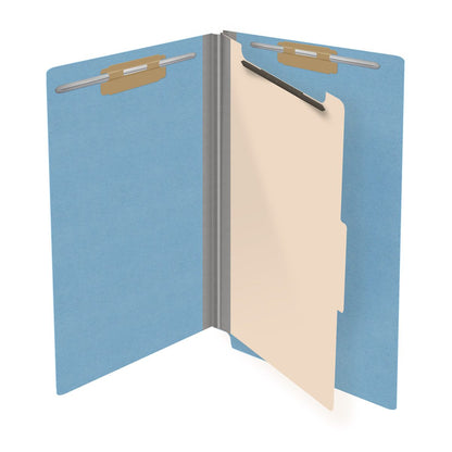 18 Pt. Classification Folders, Full Cut End Tab, Legal Size, 1 Divider (Box of 10)
