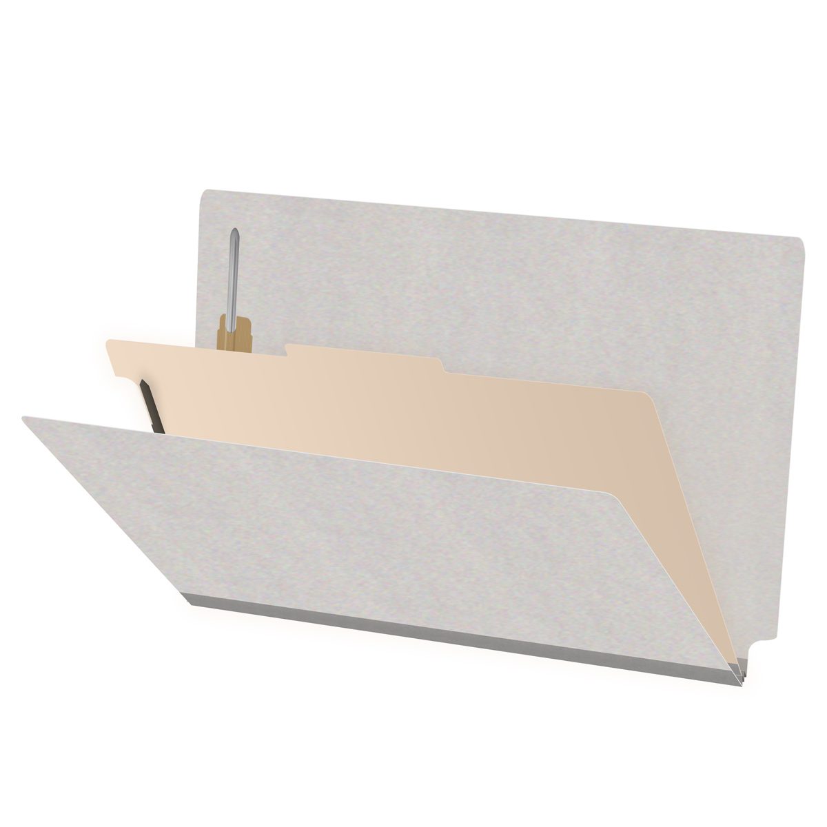 18 Pt. Classification Folders, Full Cut End Tab, Legal Size, 1 Divider (Box of 10)