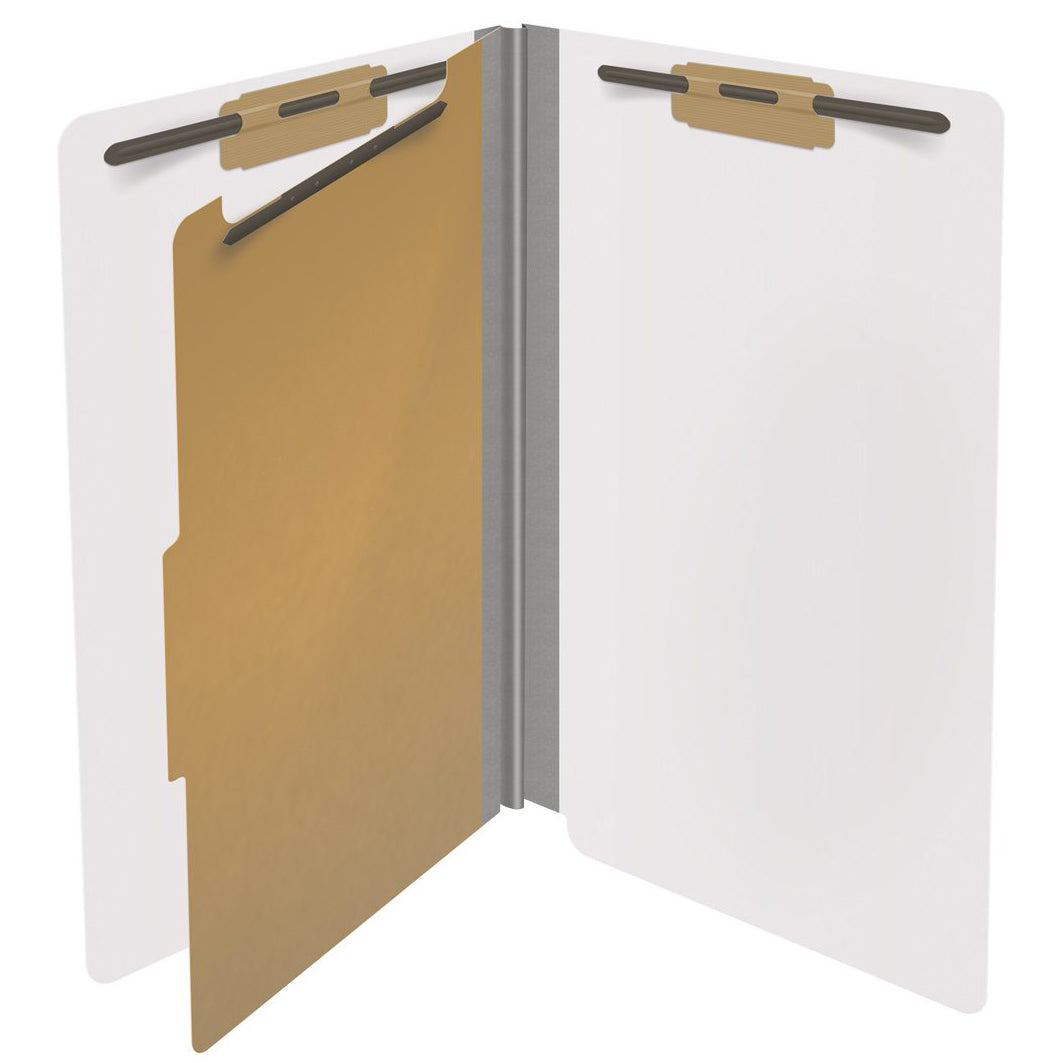 18 Pt. Classification Folders, Full Cut End Tab, Legal Size, 1 Divider (Box of 10)