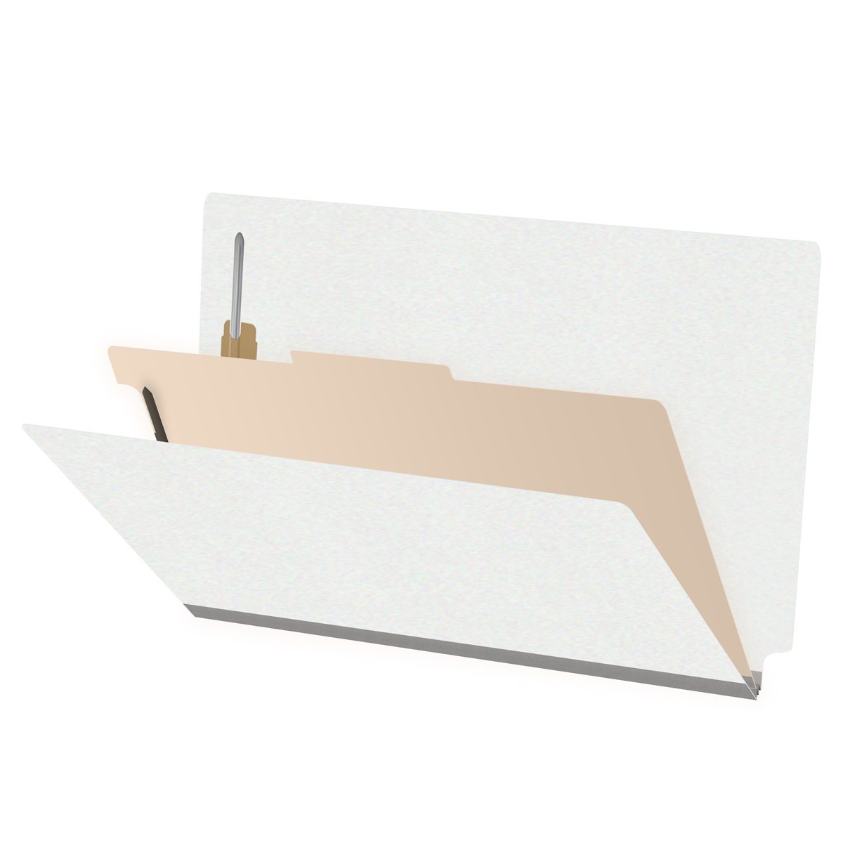 18 Pt. Classification Folders, Full Cut End Tab, Legal Size, 1 Divider (Box of 10)