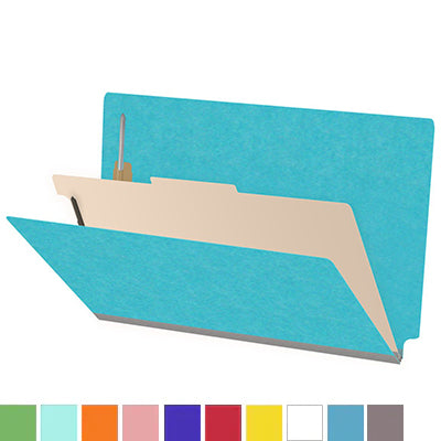 18 Pt. Classification Folders, Full Cut End Tab, Legal Size, 1 Divider (Box of 10)