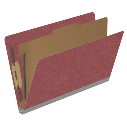 25 Pt. Pressboard Classification Folders, Full Cut End Tab, Legal Size, 1 Divider (Box of 10)