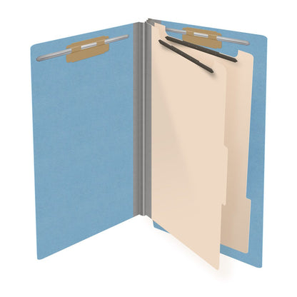 18 Pt. Classification Folders, Full Cut End Tab, Legal Size, 2 Dividers (Box of 10)