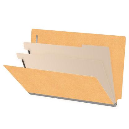 18 Pt. Classification Folders, Full Cut End Tab, Legal Size, 2 Dividers (Box of 10)