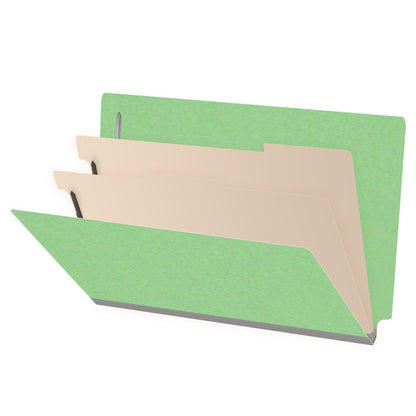 18 Pt. Classification Folders, Full Cut End Tab, Legal Size, 2 Dividers (Box of 10)