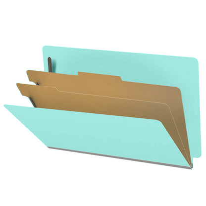 18 Pt. Classification Folders, Full Cut End Tab, Legal Size, 2 Dividers (Box of 10)