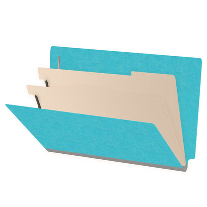 18 Pt. Classification Folders, Full Cut End Tab, Legal Size, 2 Dividers (Box of 10)