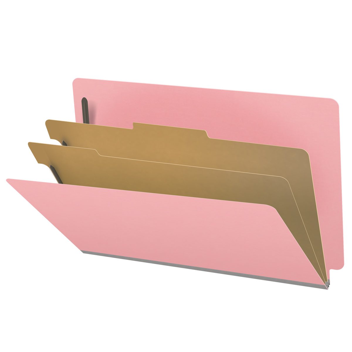 18 Pt. Classification Folders, Full Cut End Tab, Legal Size, 2 Dividers (Box of 10)
