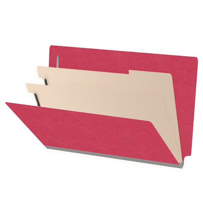 18 Pt. Classification Folders, Full Cut End Tab, Legal Size, 2 Dividers (Box of 10)