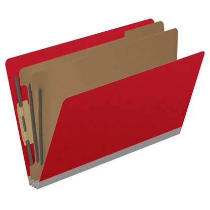 25 Pt. Pressboard Classification Folders, Full Cut End Tab, Legal Size, 2 Dividers (Box of 10)
